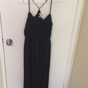 Black maxi dress